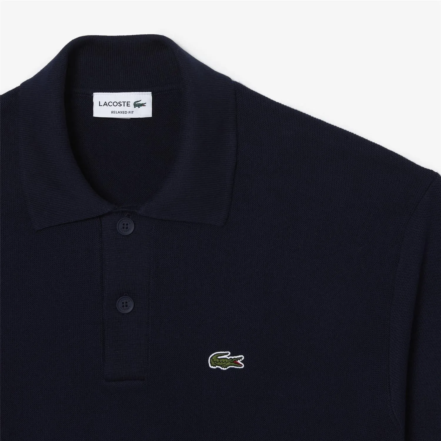 03253 Lacoste Organic Cotton Polo Shirt Neck Sweater