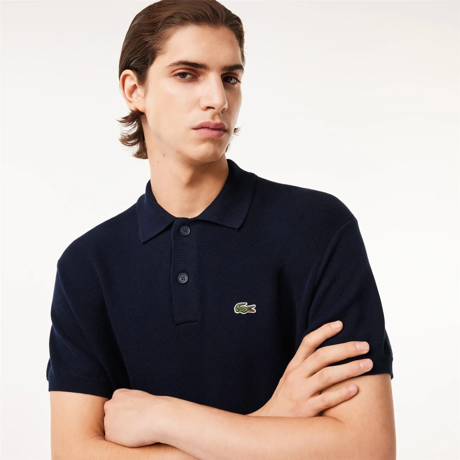 03253 Lacoste Organic Cotton Polo Shirt Neck Sweater