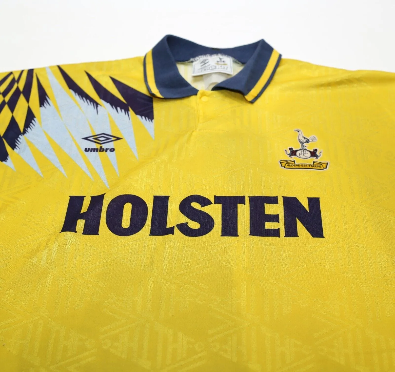 1991/95 TOTTENHAM HOTSPUR Vintage Umbro Away Football Shirt (L)