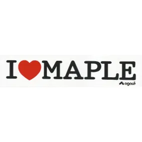 Adesivo Agacê I Love Maple