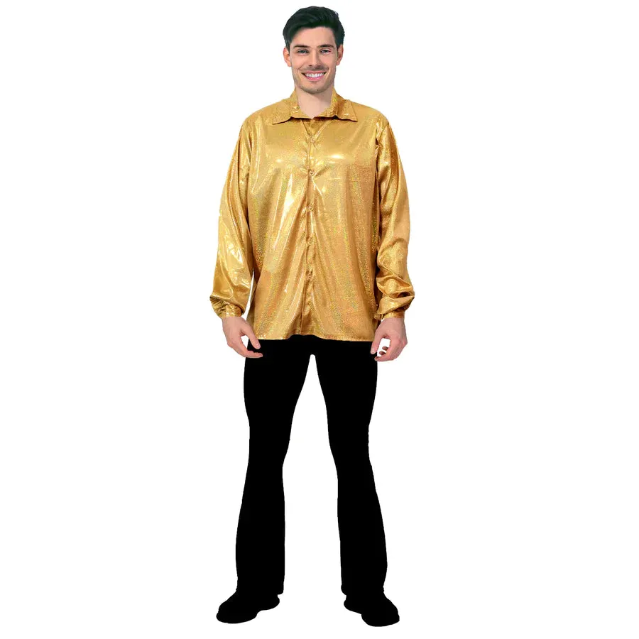 Adult Disco Shirt - Gold