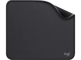 Alfombrilla ratón - Logitech Mouse Pad Studio Series, Base de goma antideslizante, Material resistente, Negro