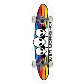 ALIEN WORKSHOP SPECTRUM WHITE SKATEBOARD COMPLETE 8.0"