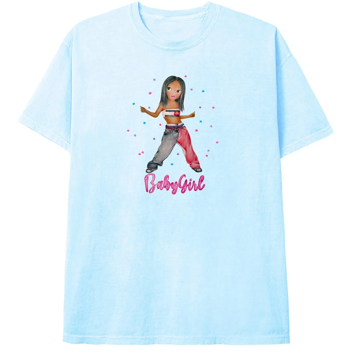 AM-FM Babygirl T-Shirt - Light Blue