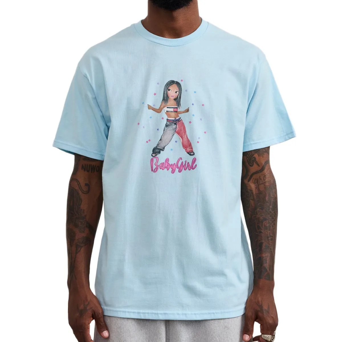 AM-FM Babygirl T-Shirt - Light Blue