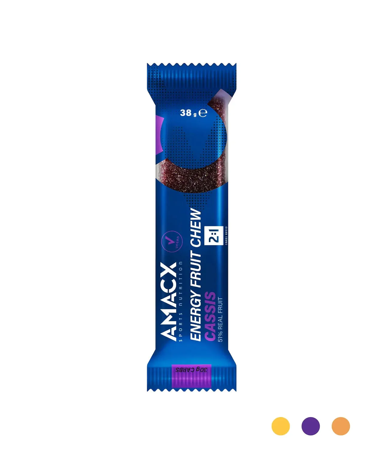 Amacx | Energy Fruit Chew | Cassis | 12 Pack