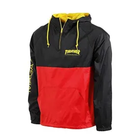 Anorak Thrasher Magazine Negro Rojo