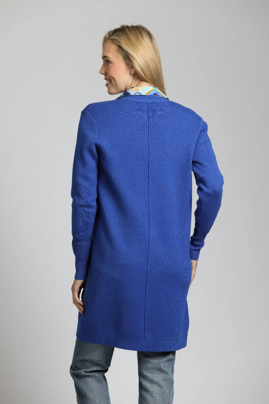 AP NY OPEN FRONT CARDIGAN - BLUE - SW77E