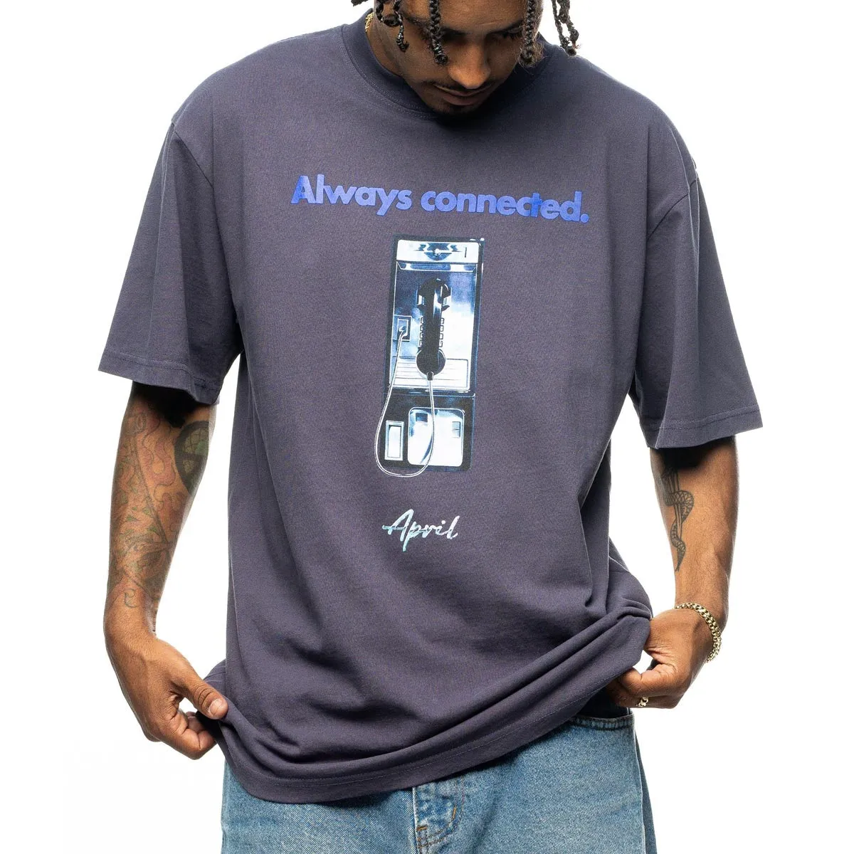 April Always Connected T-Shirt - Navy