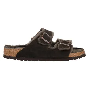 Arizona Shearling Suede Slide Sandals