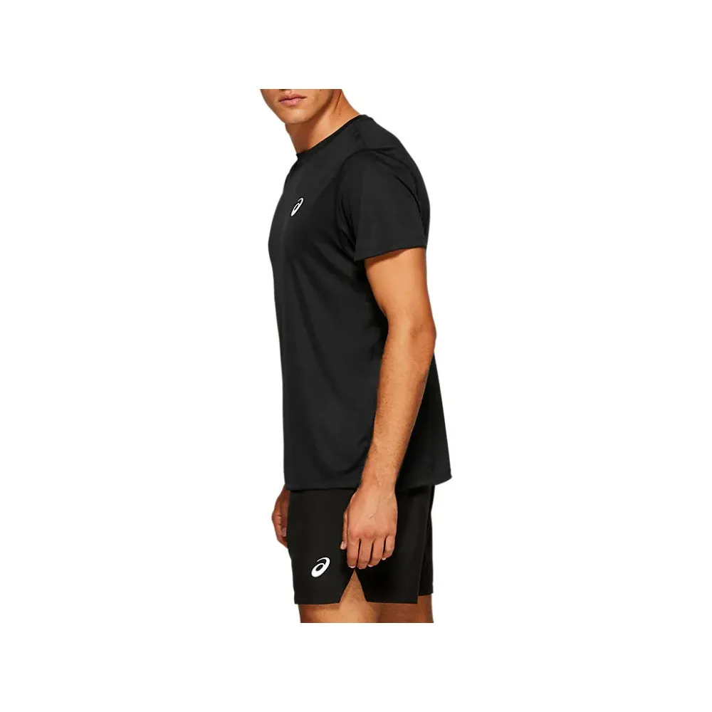 ASICS Men's Silver Short Sleeve Top (Performance Black)