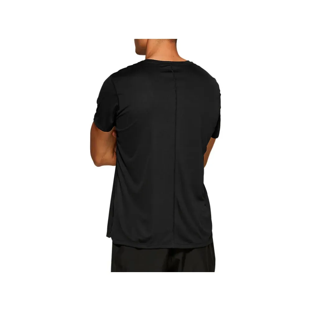 ASICS Men's Silver Short Sleeve Top (Performance Black)