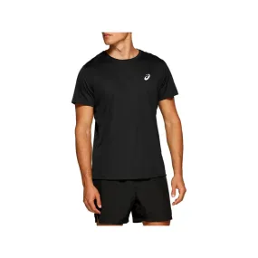 ASICS Men's Silver Short Sleeve Top (Performance Black)