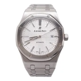 Audemars Piguet Men's Royal Oak Stainless Steel 41mm Silver "Grande Tapisserie" Dial Watch Reference #:15400ST.OO.1220ST.02