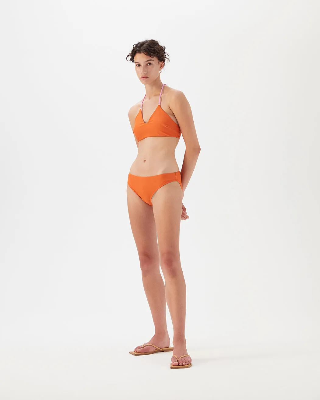 Ava Bikini Brief Recycled Nylon Paprika