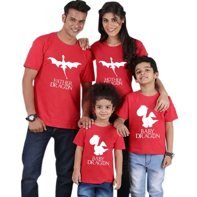 Baby Shark Family matching outfits father Mother of Dragons Babysaurus Whole Family Matching Shirts Funny