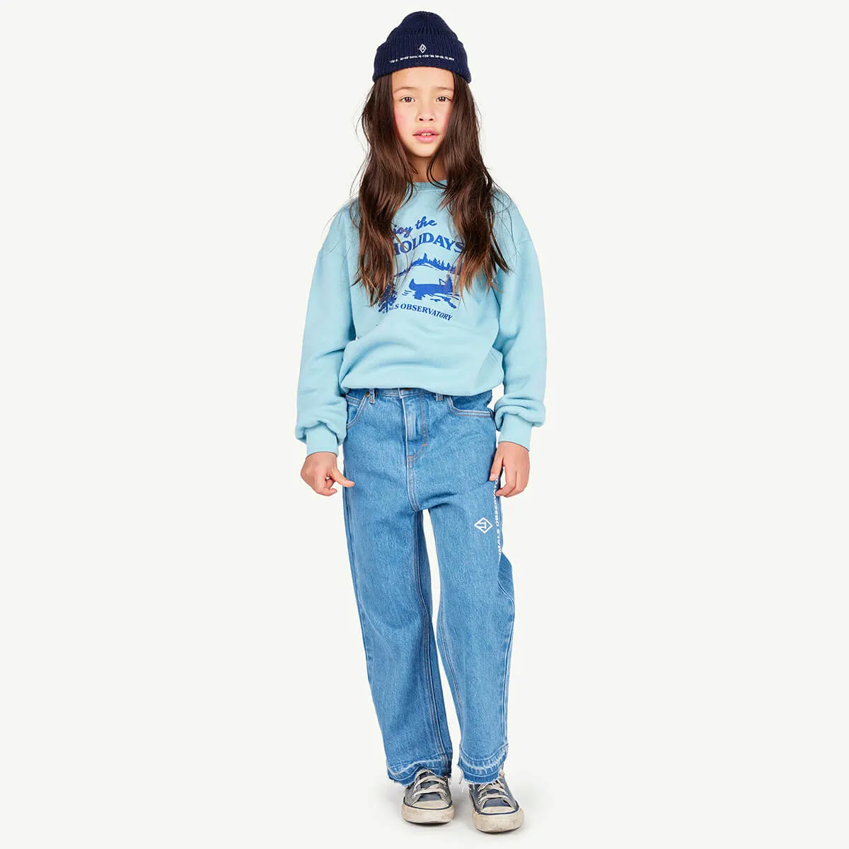 Bear Kids Sweatshirt in Blue by The Animals Observatory