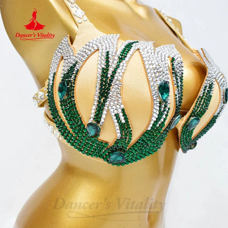 Belly Dancing Costume for Women's Customization Advanced Luxury Rhinestones Bra Adult Children BellyDance Performance Brassiere