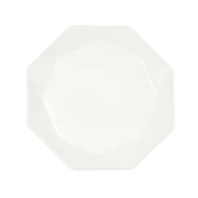 Blanche Plate S Octagon  White