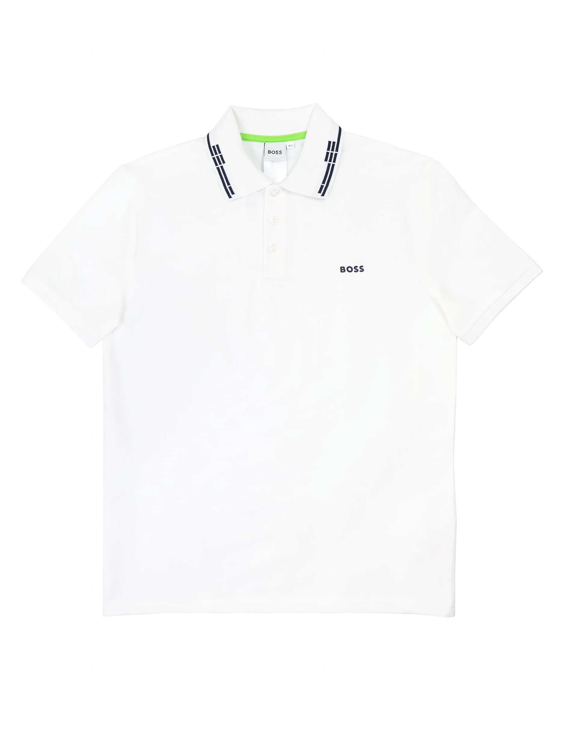 Boss 37261 Boy's Short Sleeve Polo - Solid - White