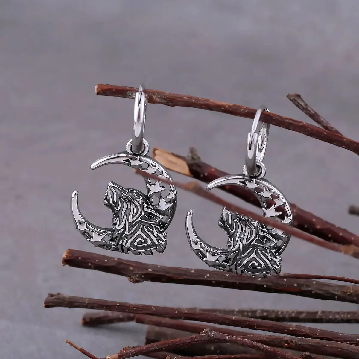 Boucles d'oreilles "Hurlement de Fenrir"