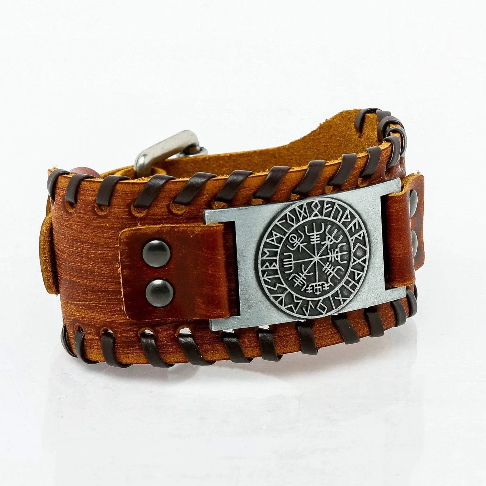 Bracelet de Viking en Cuir