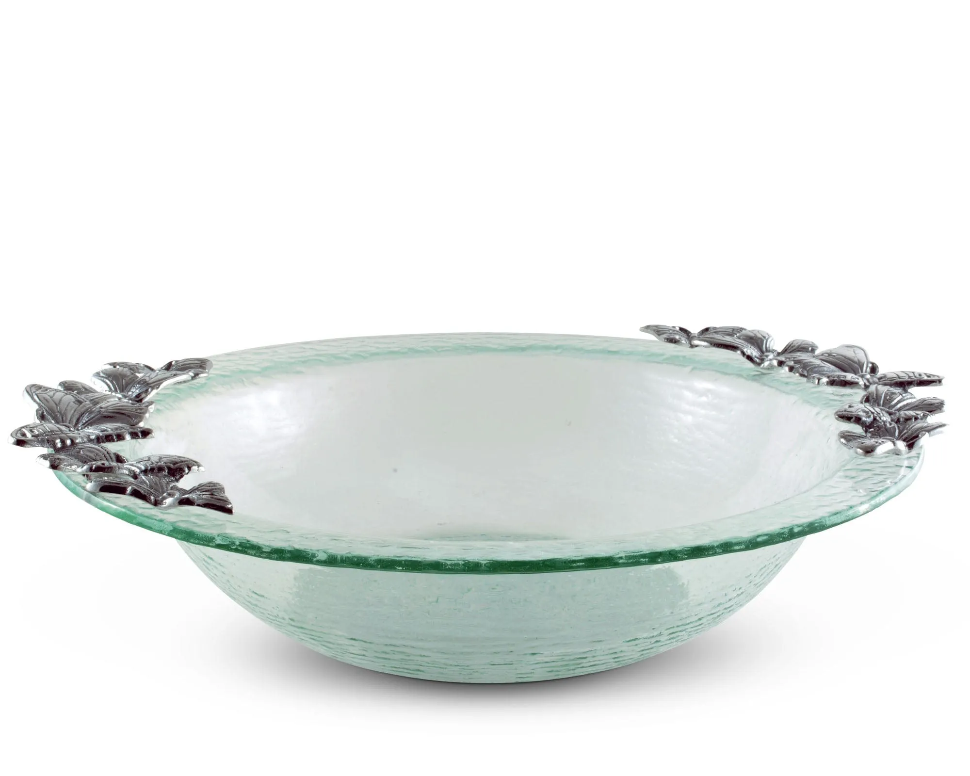 Butterfly Glass Salad Bowl