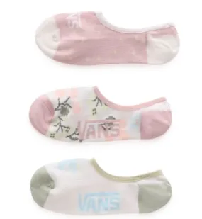 Calcetines Vans Micro Ditsy Canoodle Rose Smoke Invisibles - 3 Pares