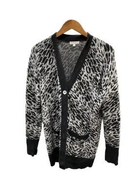 Cardigan By Equipment In Animal Print, Size: M