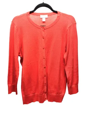 Cardigan By Loft In Coral, Size: L