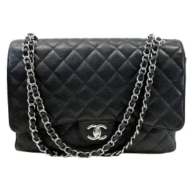 Chanel Black Caviar 2016 Maxi Flap Bag