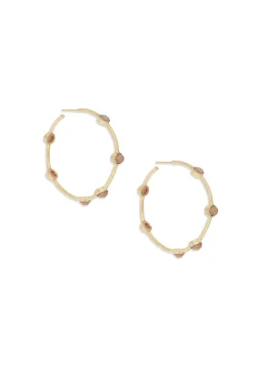 Cleo Earring | Peach Moonstone