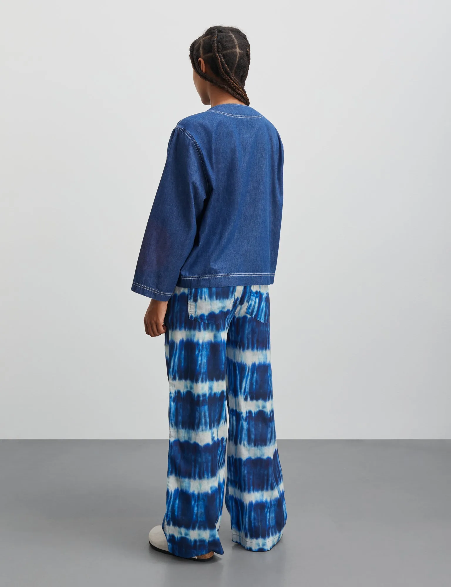 Colin Sonie Pants AOP, Tie Dye Stripe AOP Merthyl Blu