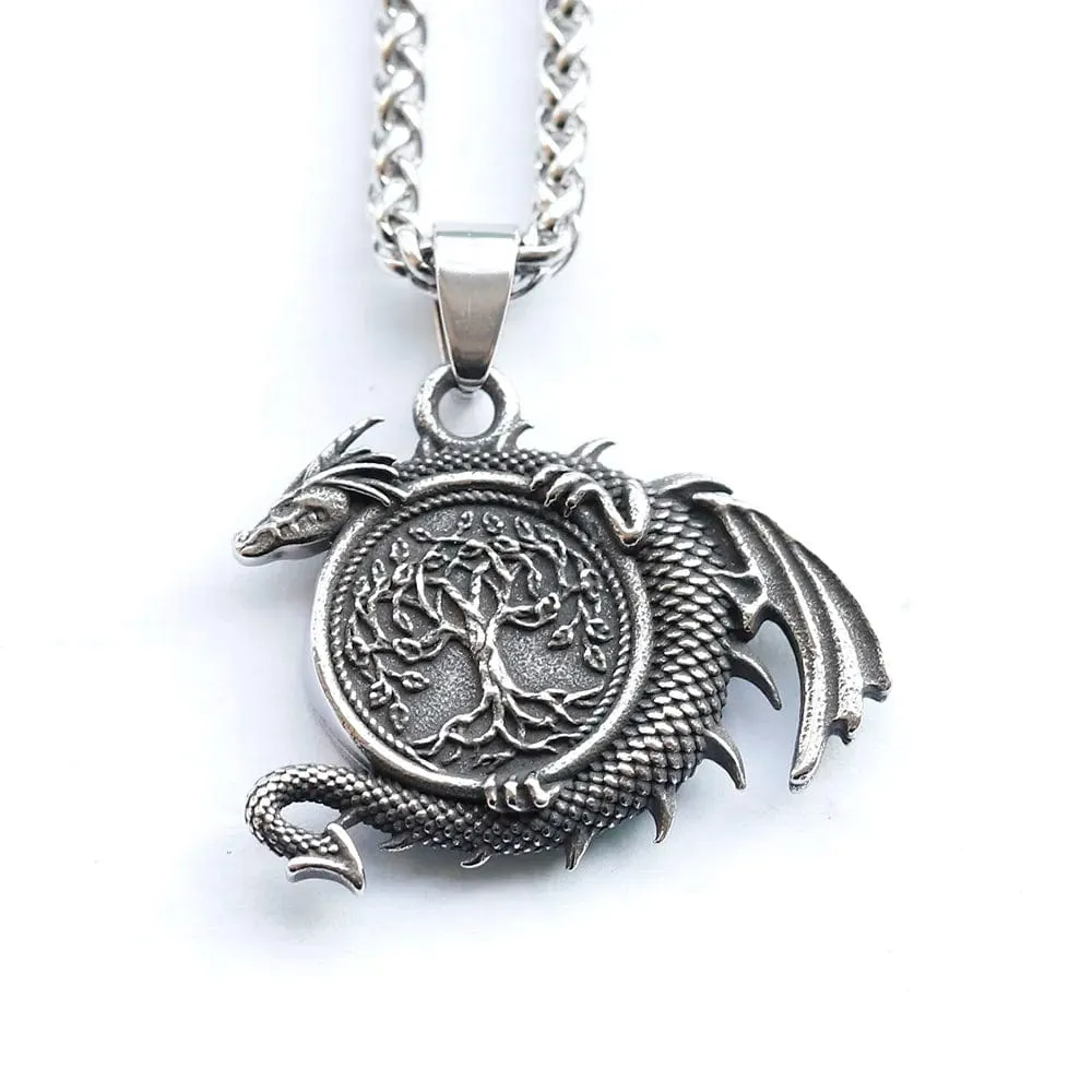 Collier viking le protecteur d'Yggdrasil