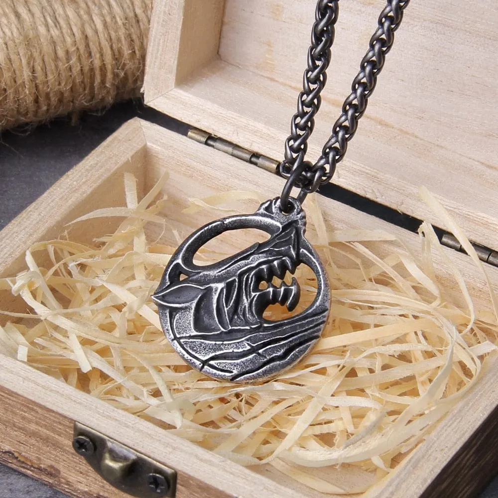 Collier Viking "Pendentif de l'indomptable Fenrir"