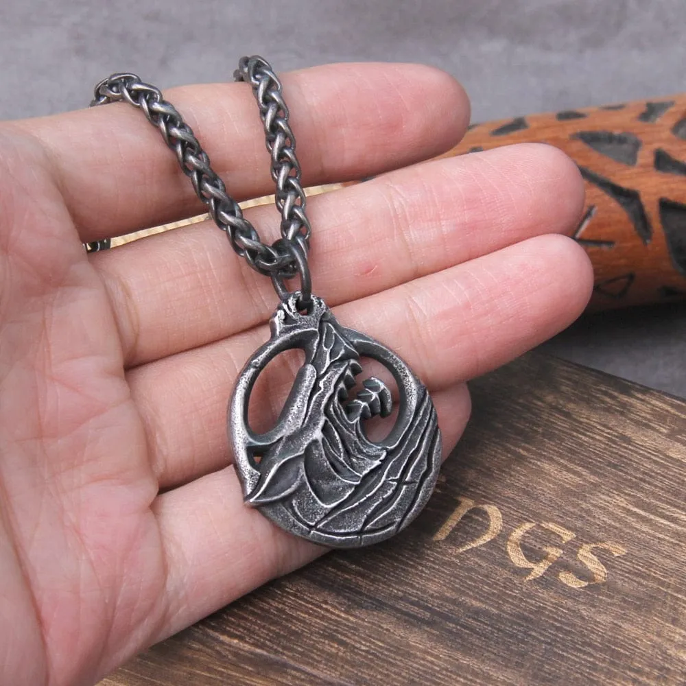 Collier Viking "Pendentif de l'indomptable Fenrir"