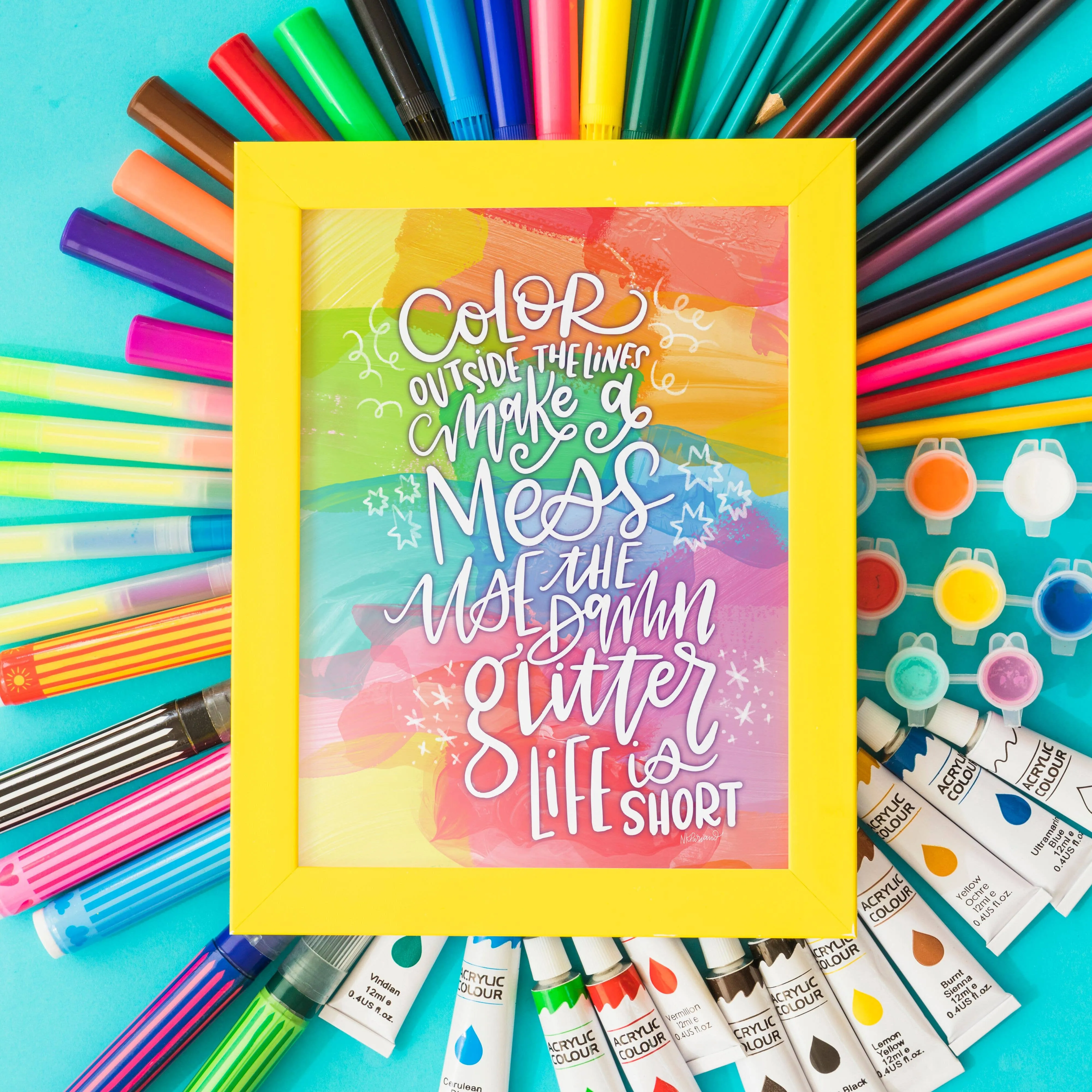 Color Outside the Lines Print