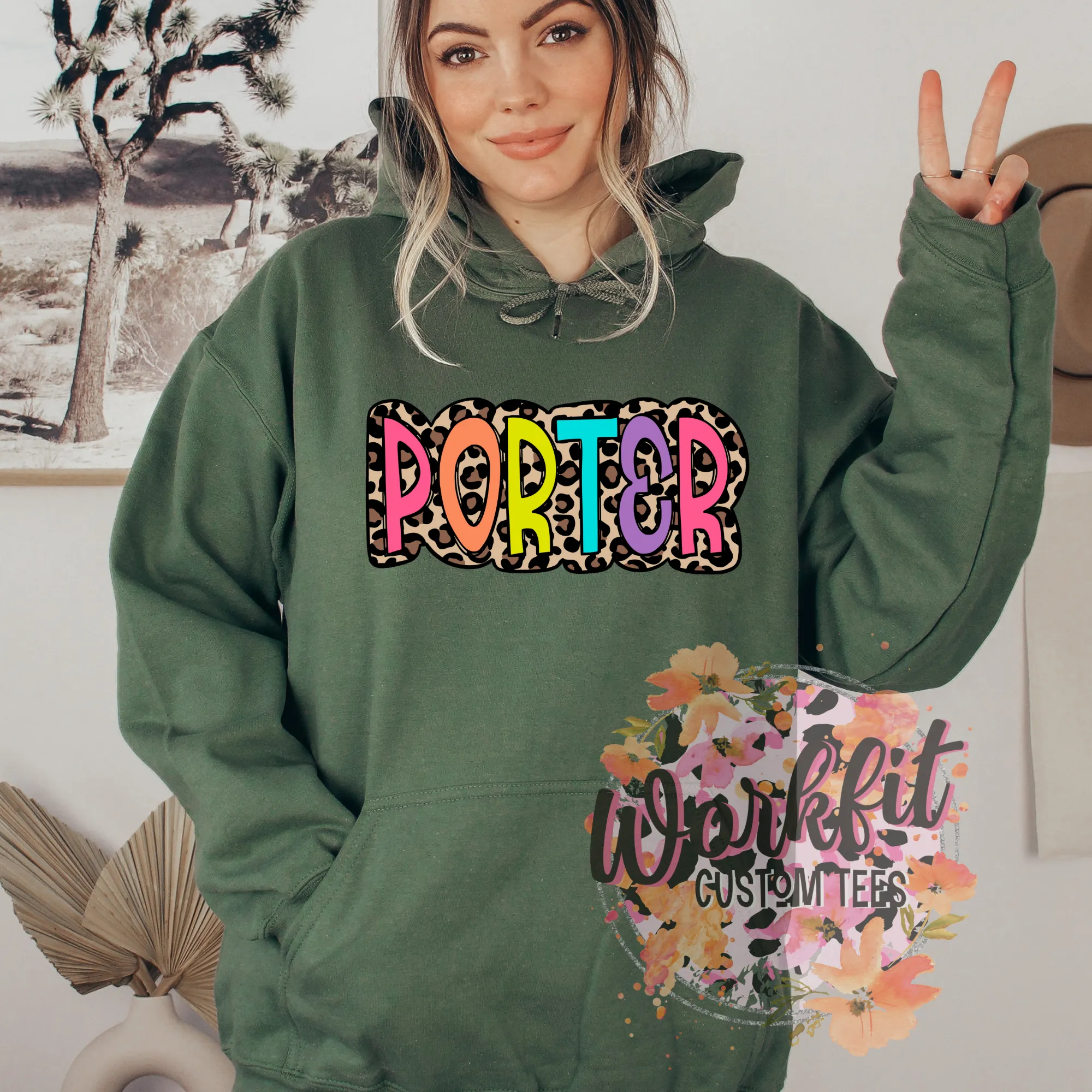 Colourful Leopard PORTER Crewneck