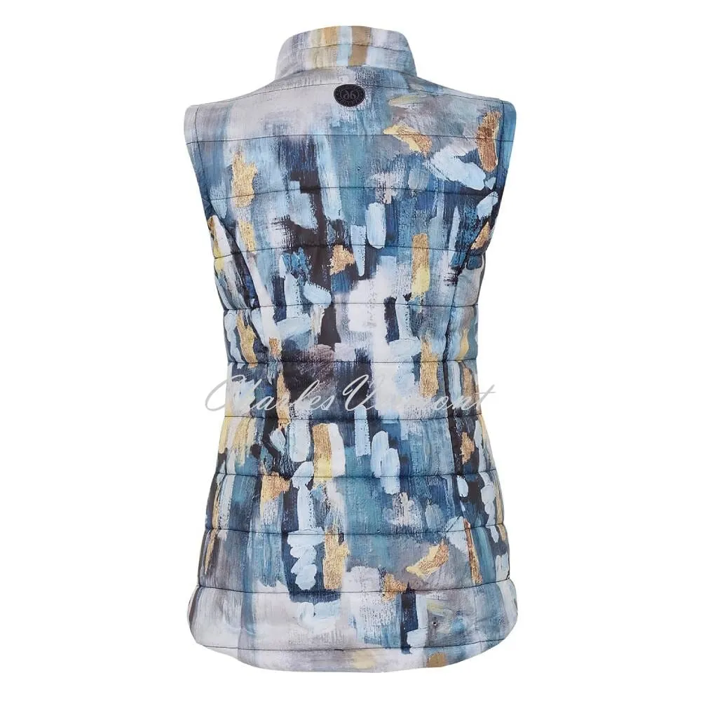 Dolcezza 'Abstract' Print Lightly Padded Gilet - Style 73820