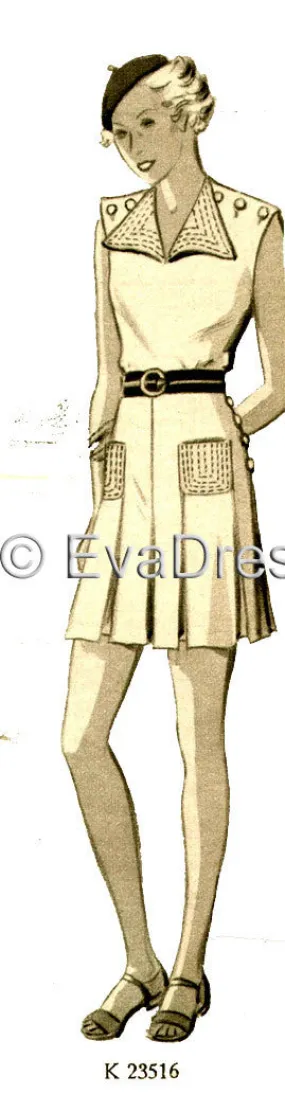 E-PATTERN 1935 Beach Sports Ensemble E3516