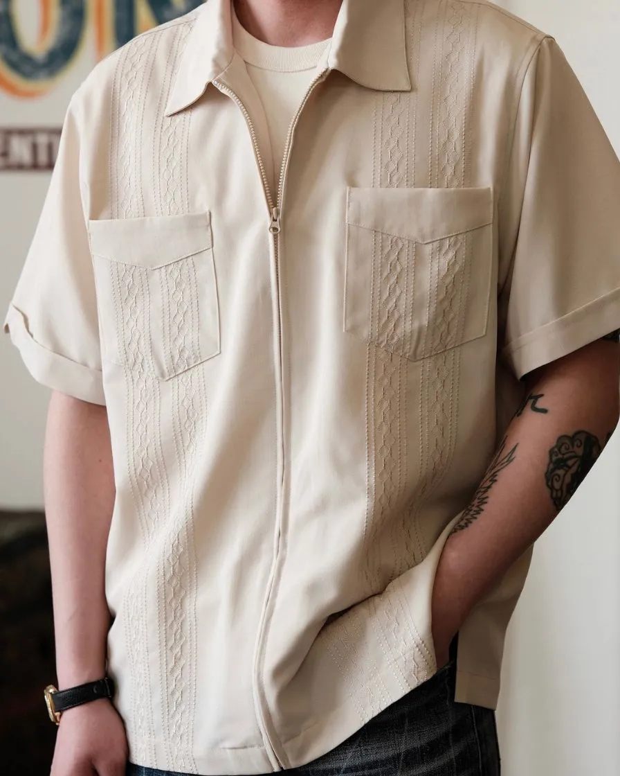 Embroidered Guayabera Jacket