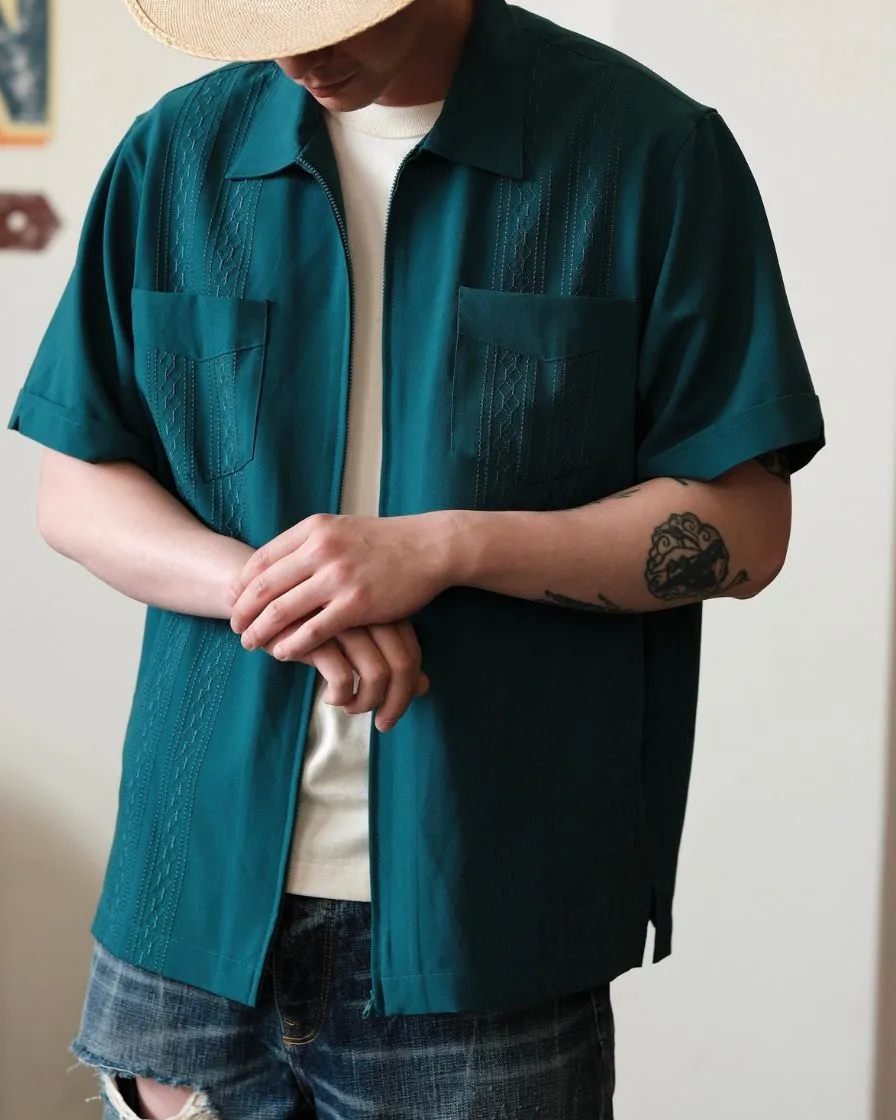 Embroidered Guayabera Jacket