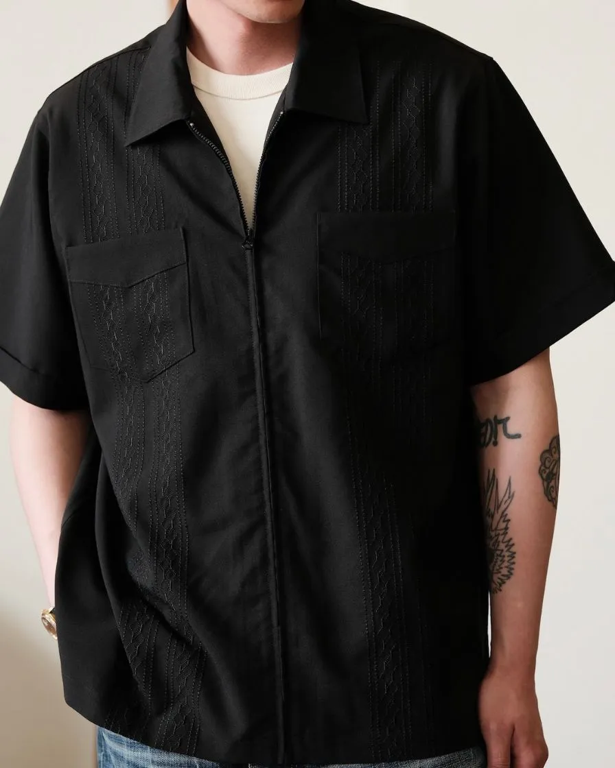 Embroidered Guayabera Jacket