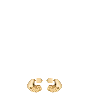 Eroz Stud Earrings - 24 carat gold gilded