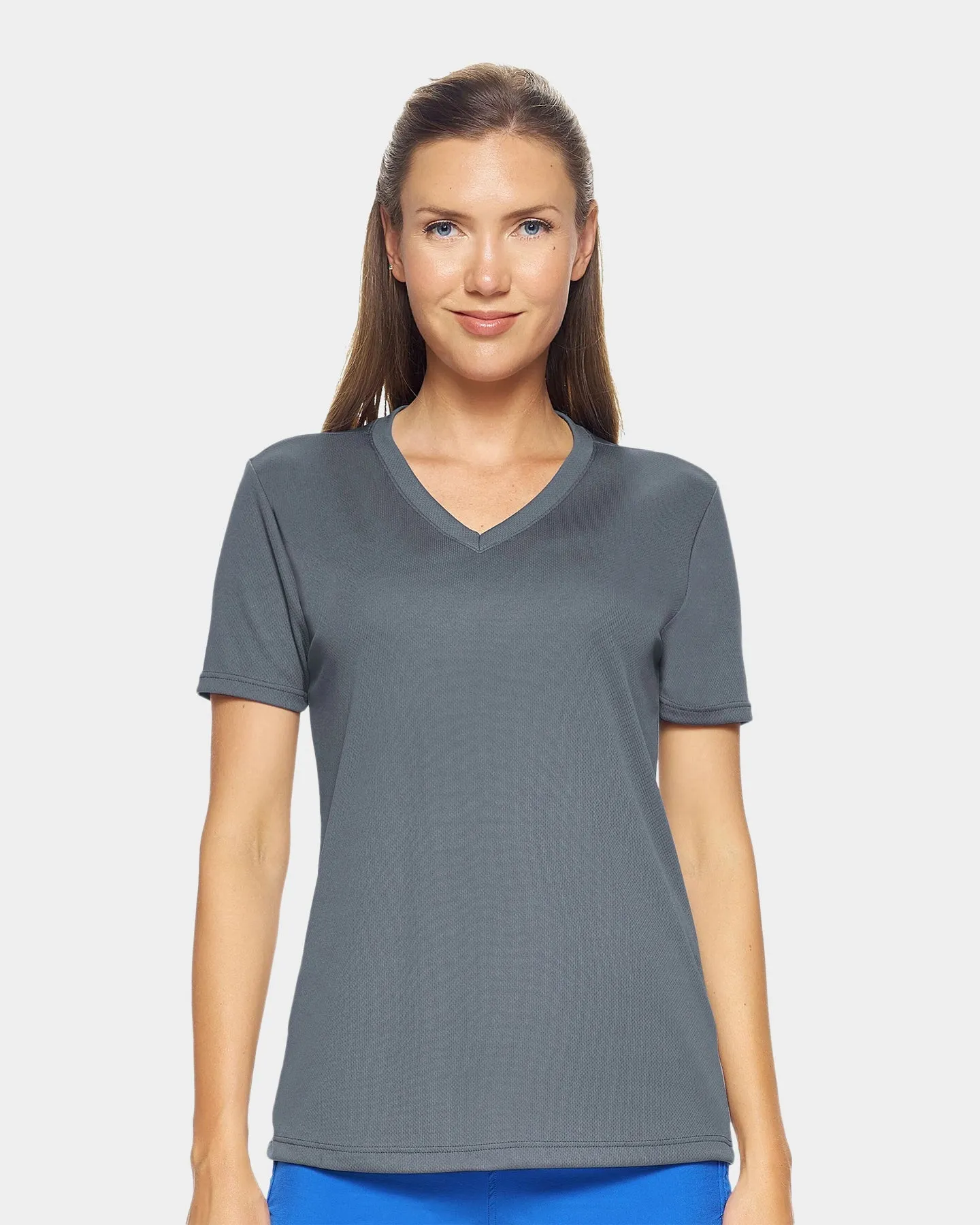 Expert Brand Oxymesh Women's V-Neck Performance T-Shirt - Extended Sizes