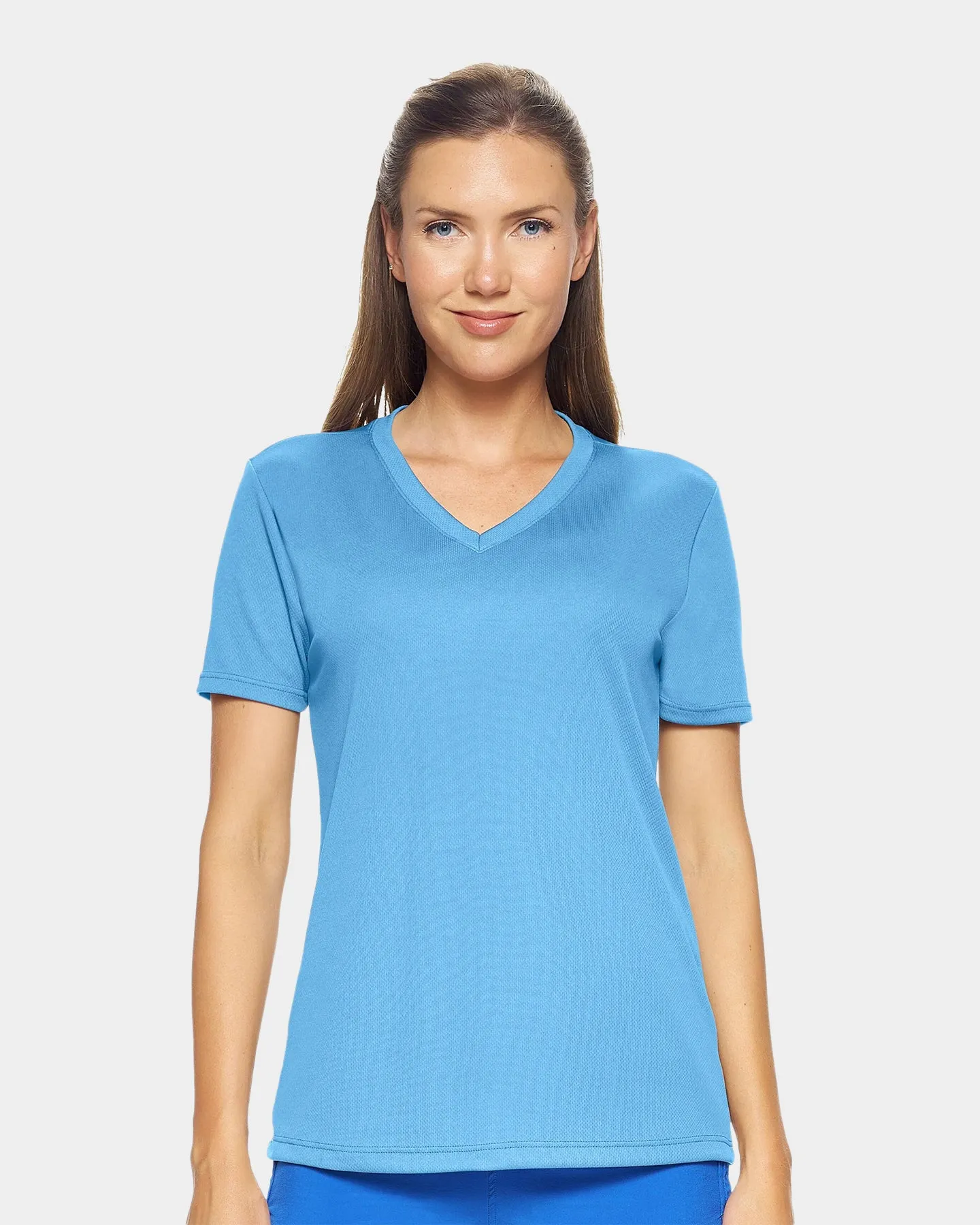 Expert Brand Oxymesh Women's V-Neck Performance T-Shirt - Extended Sizes