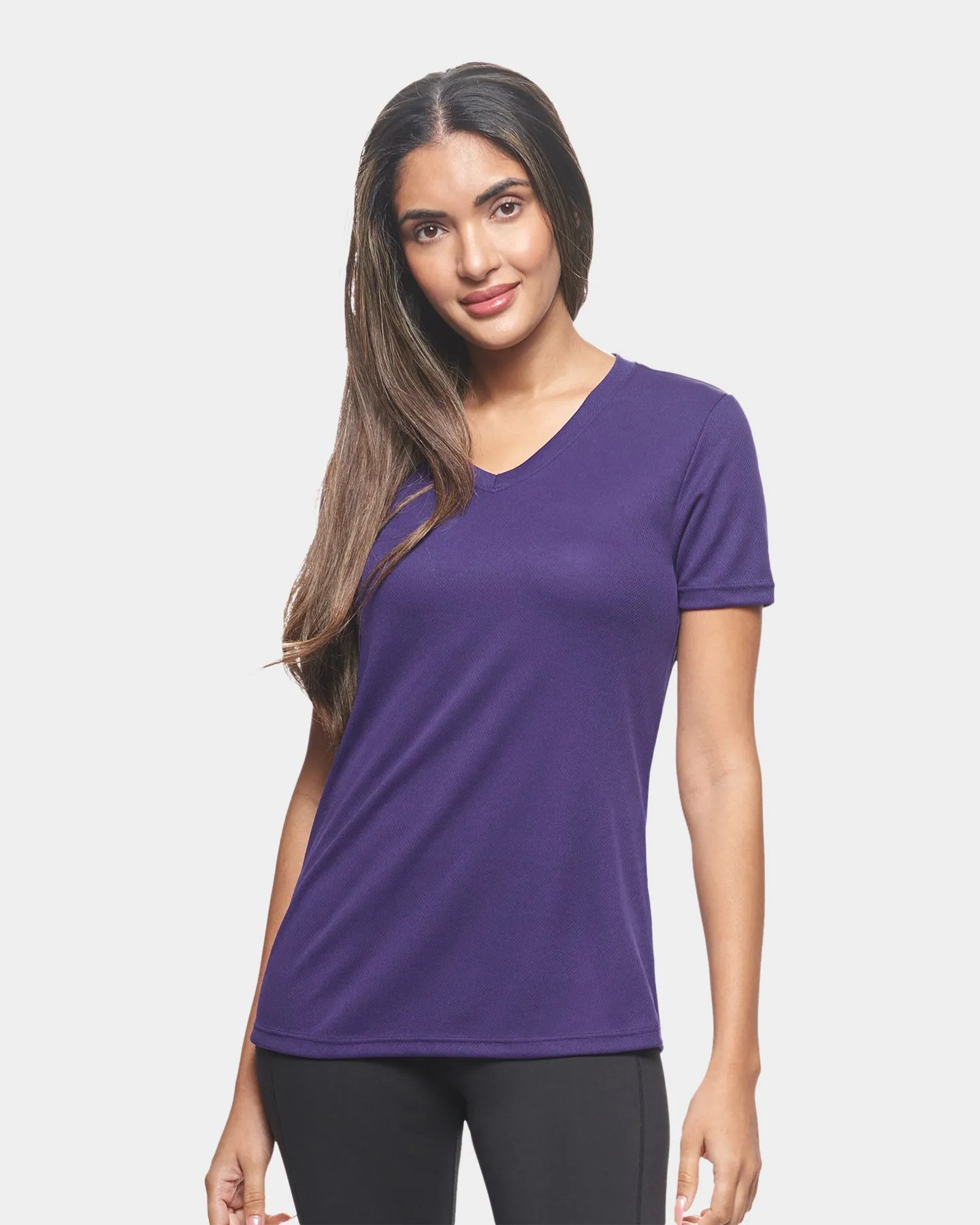 Expert Brand Oxymesh Women's V-Neck Performance T-Shirt - Extended Sizes