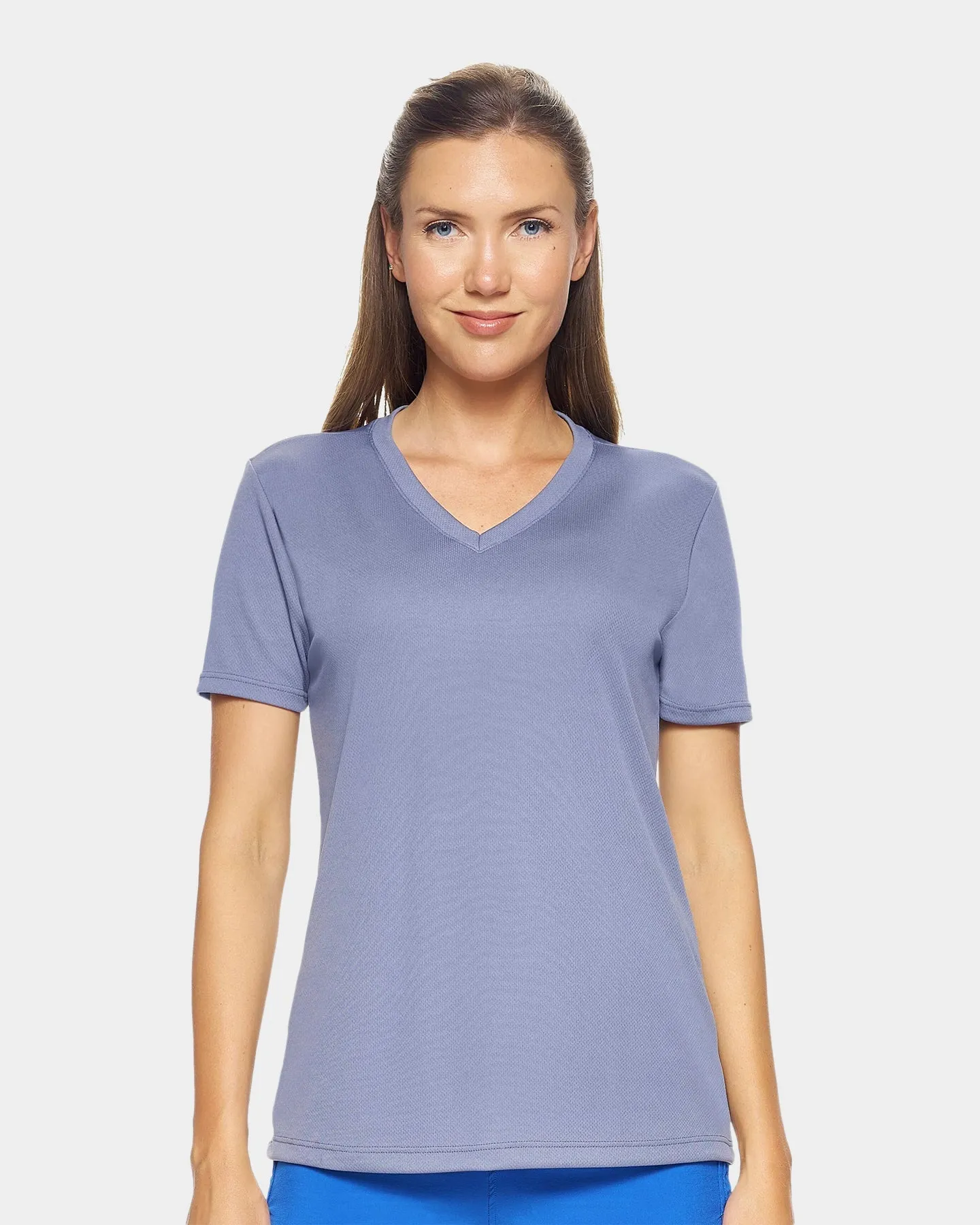 Expert Brand Oxymesh Women's V-Neck Performance T-Shirt - Extended Sizes