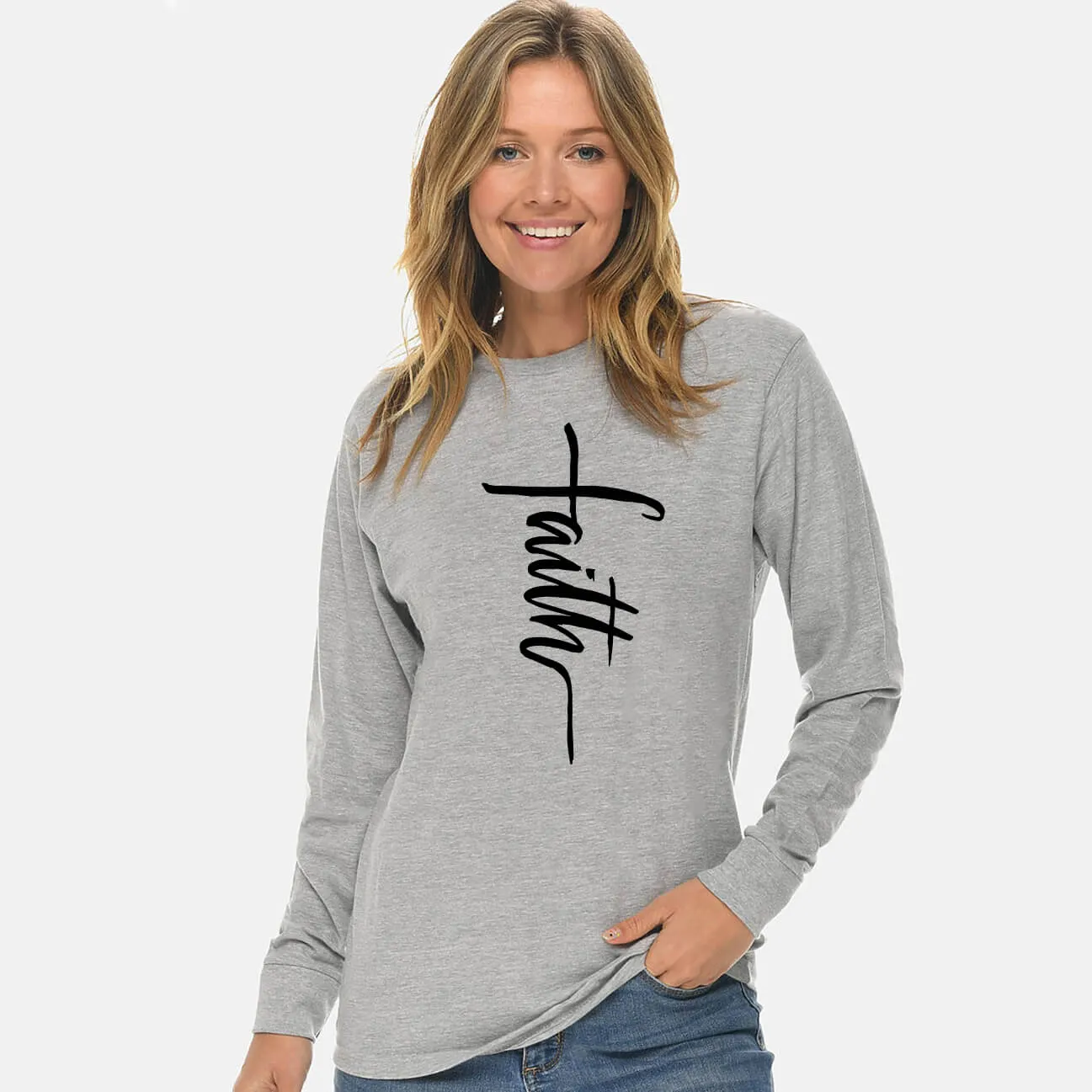 Faith Cross Long Sleeve T Shirt