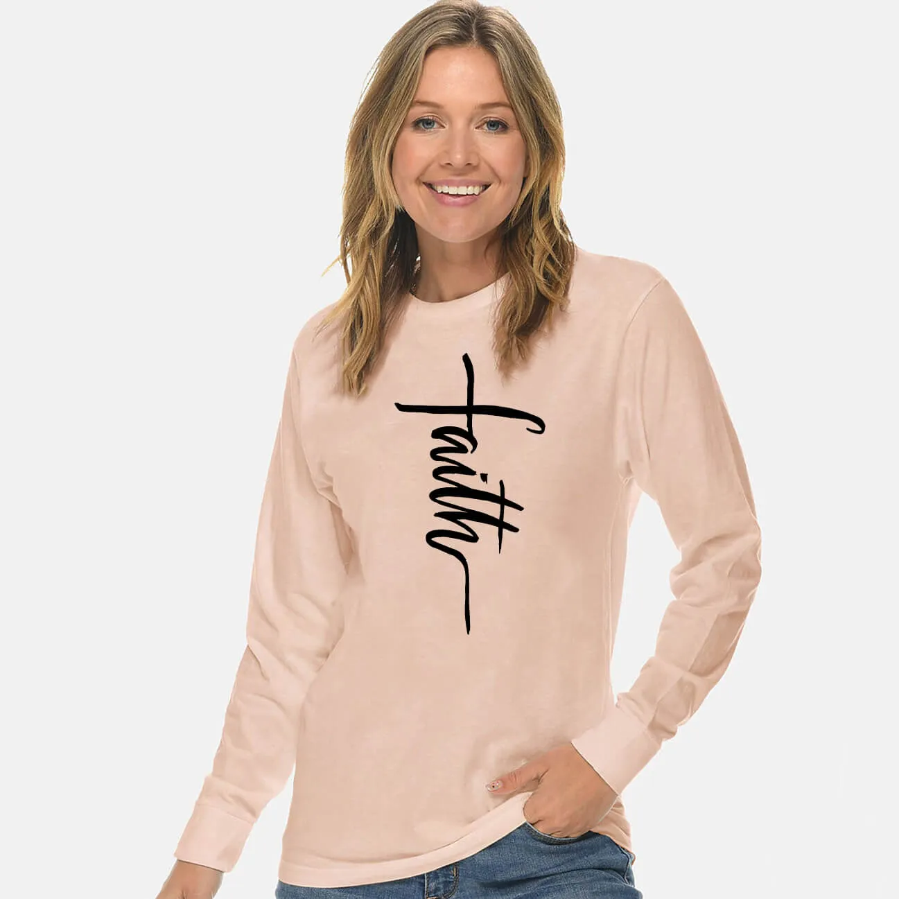 Faith Cross Long Sleeve T Shirt